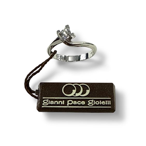 Ring Gianni Pace Woman Solitari in White Gold Diamante 0.22 Ct GPGSL14 - GPGSL14